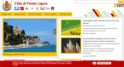 Desktop Screenshot of comunefinaleligure.it